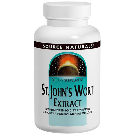 St. John's Wort Extract 450 mg, Standardized, 90 Tablets, Source Naturals