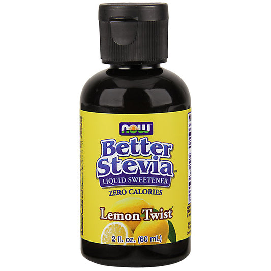 Better Stevia Liquid Sweetener - Lemon Twist Flavor, 2 oz, NOW Foods