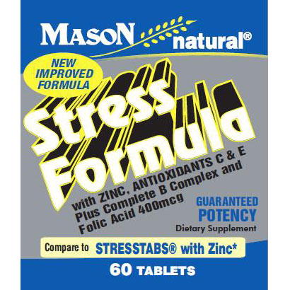 Stress Formula With Zinc, 60 Tablets, Mason Natural | Vitaspringsunday ...