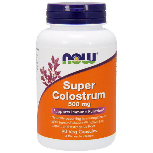 Super Colostrum 500mg 90 Vcaps, NOW Foods