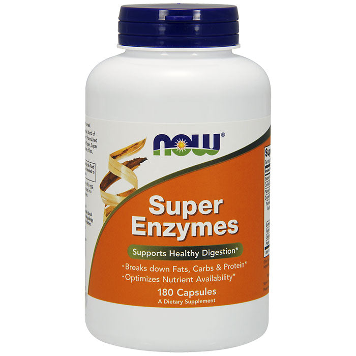 Super Enzymes Caps, 180 Capsules, NOW Foods