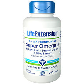 Super Omega-3, Value Size, 240 Softgels, Life Extension