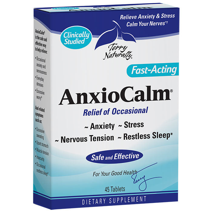 Terry Naturally AnxioCalm, Anxiety & Stress, 45 Tablets, EuroPharma