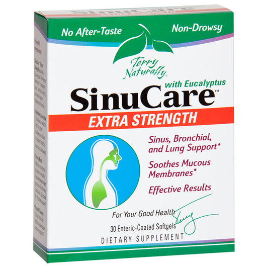Terry Naturally SinuCare Extra Strength, Powerful Sinus Care, 30 Softgels, EuroPharma