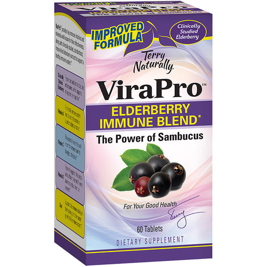 Terry Naturally ViraPro, Elderberry Immune Blend, 60 Tablets, EuroPharma