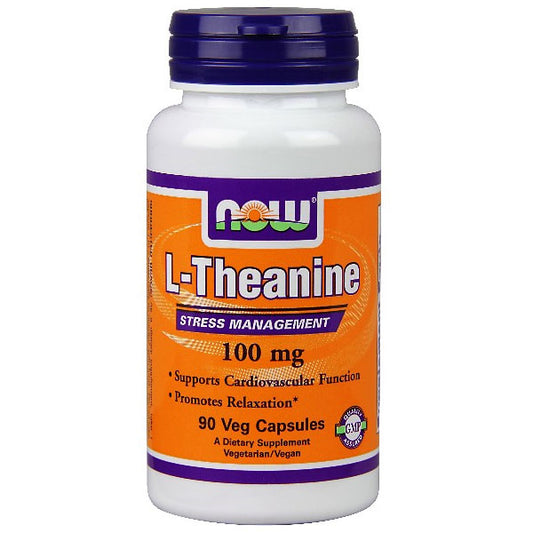 Theanine (L-Theanine) 100mg 90 Vcaps, NOW Foods