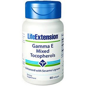 Gamma E Mixed Tocopherols, 60 Softgels, Life Extension