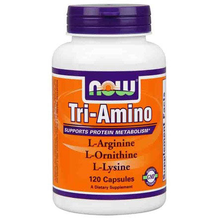 Tri-Amino Arginine / Ornithine / Lysine 120 Caps, NOW Foods