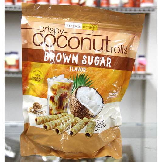 Tropical Fields Crispy Coconut Rolls, Brown Sugar Flavor, 10.05 oz (285 g)