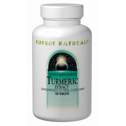 Cumeric N Tab Turmeric Extract 95% Curcumin 100 tabs from Source Naturals ...
