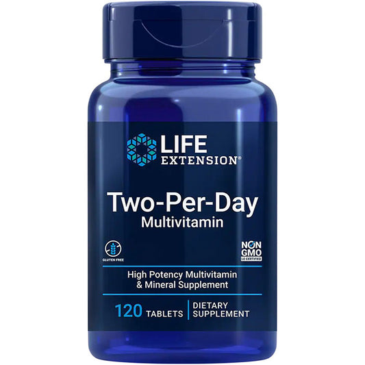 Two-Per-Day Multivitamin, High Potency, Value Size, 120 Tablets, Life Extension