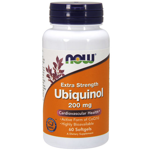 Ubiquinol 200 mg, 60 Softgels, NOW Foods
