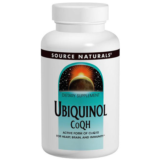 Ubiquinol CoQH 100mg, CoQ10 with Heightened Absorption, 30 Softgels, Source Naturals