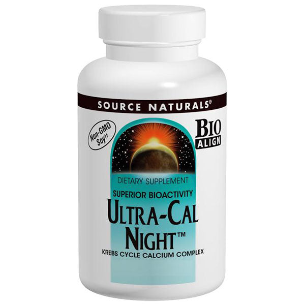 Ultra Cal Plus Ultra-Cal Night Calcium Complex, 120 Tablets, Source Naturals ...