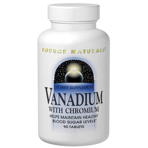 Vanadium Spring Vanadium with Chromium 90 tabs from Source Naturals | vitaspringsunday ...