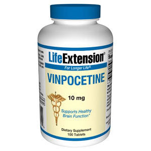 Vinpocetine 10 mg, 100 Tablets, Life Extension