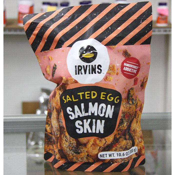 Irvins Salted Egg Salmon Skin, 10.6 oz (300 g)