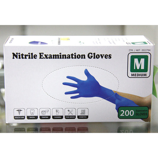 Nitrile Examination Gloves, Medium, 200 ct