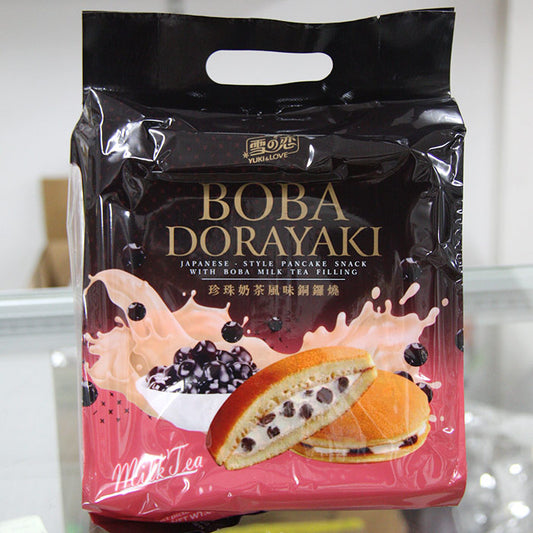 Yuki & Love Boba Dorayaki, Japanese Style Pancake Snack with Boba Milk Tea Filling, 23.28 oz (660 g)