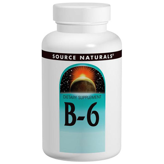 Vitamin B-6 (Vitamin B6) Pyridoxine 500mg Timed Release 50 tabs from Source Naturals