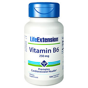 Vitamin B6 250 mg, 100 Capsules, Life Extension