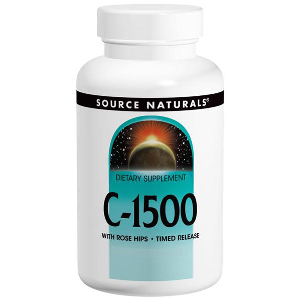 Vitamin C-1500 with Rose Hips, 100 tabs from Source Naturals