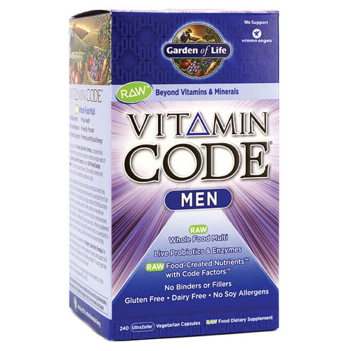 Vitamin Code, Men's Formula, 240 Veggie Caps, Garden of Life