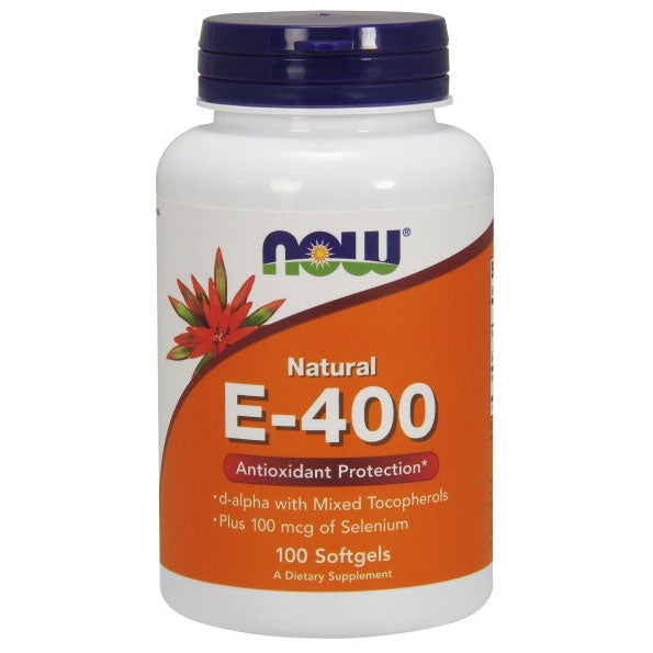 Vitamin E 400 IU With Selenium 100 Gels, NOW Foods