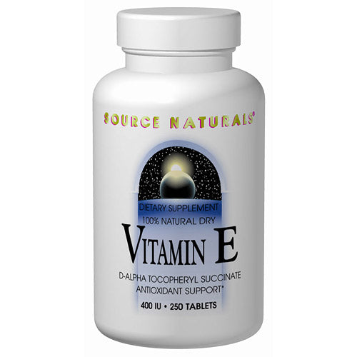 Vitamin E d-alpha Tocopherol 400 IU Succinate 100 tabs from Source Naturals