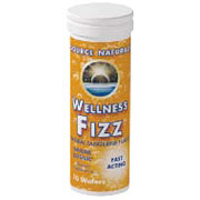 Wellness Fizz Tangerine, Fast-Acting Immune Defense, 10 Wafers, Source Naturals