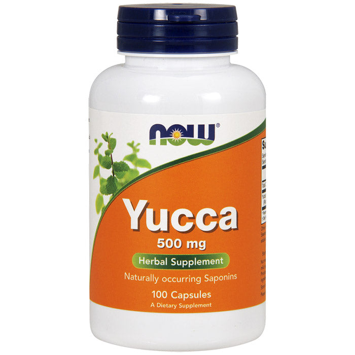 Yucca 500 mg, 100 Capsules, NOW Foods